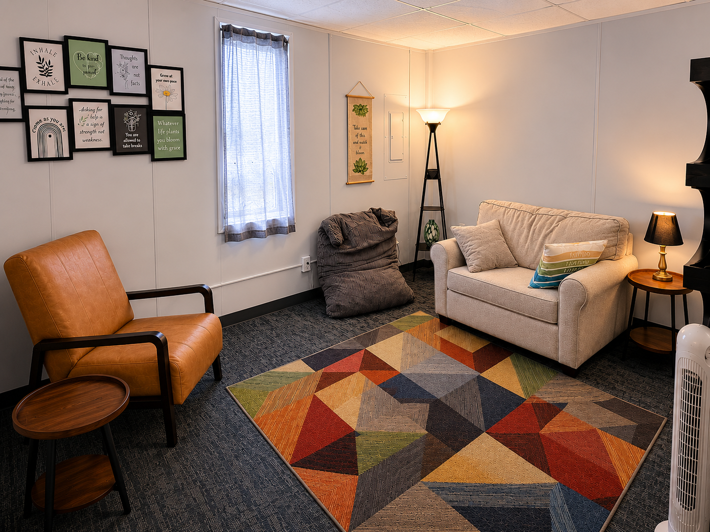 Inside the Inward Bound Counseling office in Raleigh, NC